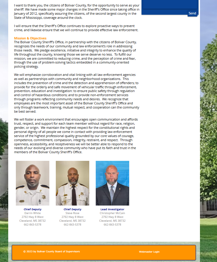 Kelvin Williams, Sr., Sheriff